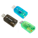USB DSP 5.1 External Sound Card Adapter Mono Channel (Color random delivery)
