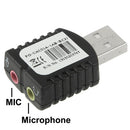 USB 2.0 Stereo Sound Adapter, External Power Not Required(Black)