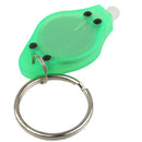 Mini LED Flashlight, White Light, Keychain Function, On/Off Switch & Pressure Switch(Green)