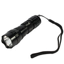 Uranus Fire WF-501B Portable Flashlight, 1 LED, White Light, with Hand Strap(Black)