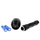 Uranus Fire WF-900L Super Bright LED Flashlight, For Climbing, Camping, Hiking, climbing, camping, 2 x 18650 Li-ion Battery(Black)