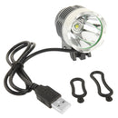 3 Modes USB CREE XML T6 LED Headlamp / Bicycle Light, Luminous Flux: 900lm, Cable Length: 1.5m