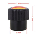 Universal 8mm Germany Flag Pattern Aluminum Alloy Car Tire Valve Caps, Pack of 4