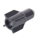 Universal 8mm Rocket Style Aluminum Alloy Car Tire Valve Caps, Pack of 4(Black)