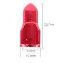 Universal 8mm Rocket Style Aluminum Alloy Car Tire Valve Caps, Pack of 4(Red)