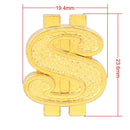 Universal 8mm Dollar Style Plastic Car Tire Valve Caps, Pack of 4(Gold)