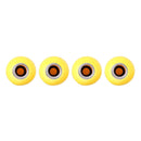 Universal 8mm Smiling Face Pattern Ball Style Plastic Car Tire Valve Caps, Pack of 4