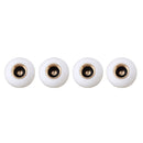 Universal 8mm Eyeball Pattern Ball Style Plastic Car Tire Valve Caps, Pack of 4