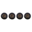 Universal 8mm UK Flag Pattern Ball Style Plastic Car Tire Valve Caps, Pack of 4