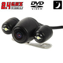 2.4G Wireless DVD Night Vision Car Rear View Backup Camera with 2 LED, Wide viewing angle: 120Â°(WX808EBS)(Black)