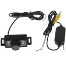 7 LED IR Infrared Waterproof Night Vision Wireless Short Lens DVD Rear View With Scaleplate , Support Installed in Car DVD Navigator , Wide Viewing Angle: 140 degree (WX002)(Black)
