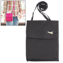 Multifunctional Travel Mini Satchel Bag / Wallet / Card Bag(Black)