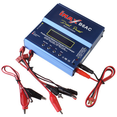 iMAX B6AC 2.6 inch LCD RC Lipo Battery Balance Charger (100-240V / EU Plug)(Blue)