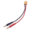 XT60 Female to 4.0 Banana Plug RC Battery Charge Cable, Length: 15cm(Black)