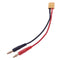 XT60 Female to 4.0 Banana Plug RC Battery Charge Cable, Length: 15cm(Black)
