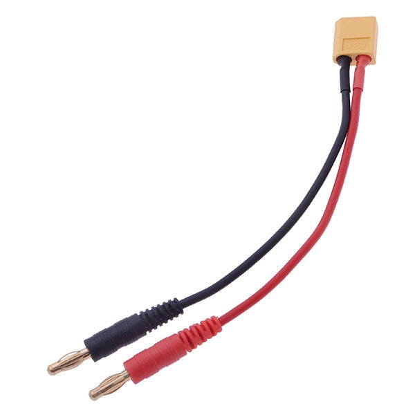 XT60 Female to 4.0 Banana Plug RC Battery Charge Cable, Length: 15cm(Black)
