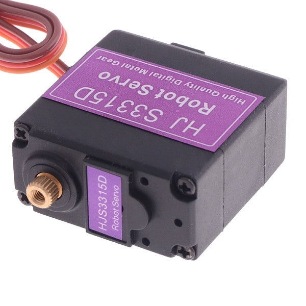 HJ S3315D Hight Performance Metal Gear 15kg Torque 180 degree Rotating Brushless Motor Digital Robot Servo with Gradient U Mouting