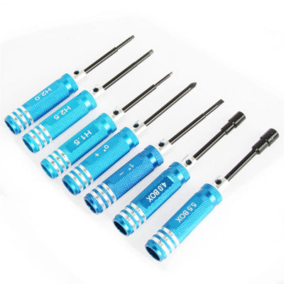 7 in 1 RC Tool Screwdriver for Trex 450 (Blue)