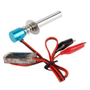Upgraded Electronic Glow Plug Starter Igniter for Nitro R/C Car Boat Helicopt(Blue)