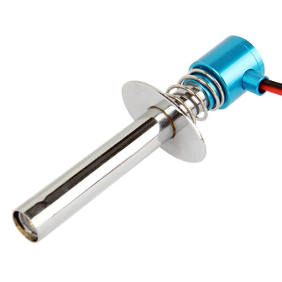 Upgraded Electronic Glow Plug Starter Igniter for Nitro R/C Car Boat Helicopt(Blue)