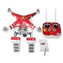 Chinese Flag Pattern 4D Imitation Carbon Fiber PVC Water Resistance Sticker Kit for DJI Phantom 3 Quadcopter & Remote Controller & Battery