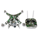 Camouflage Pattern 4D Imitation Carbon Fiber PVC Water Resistance Sticker Kit for DJI Phantom 3 Quadcopter & Remote Controller & Battery
