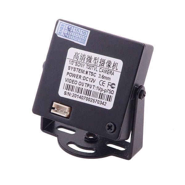 Mini HD 700TVL 1/3 inch 3.6mm Lens CCTV Security Video FPV Color Camera, NTSC System