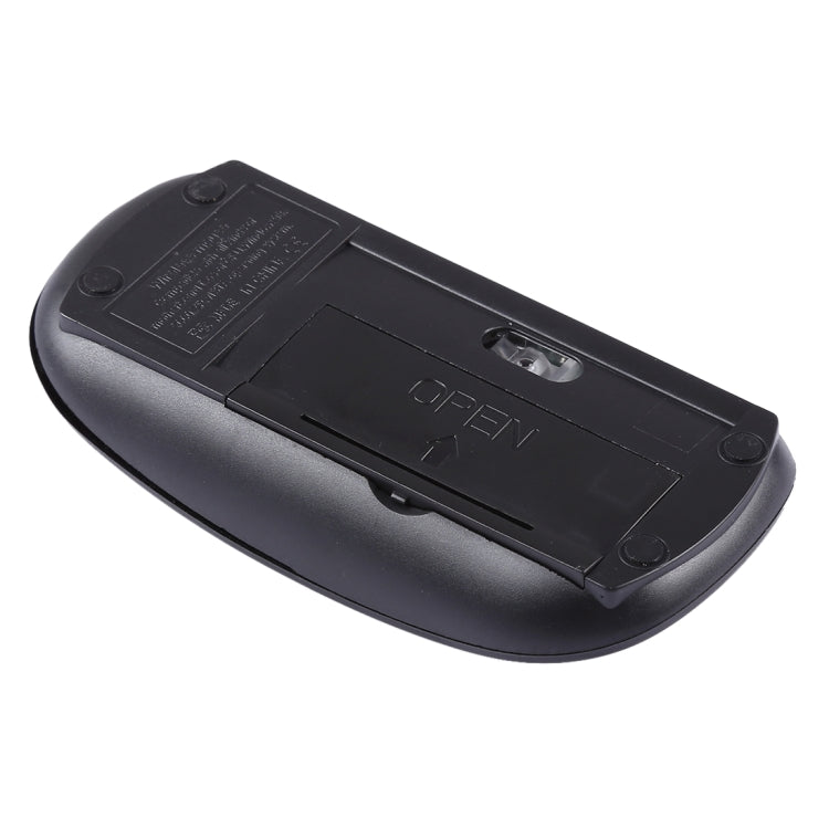 2.4GHz Wireless Ultra-thin Laser Optical Mouse with USB Mini Receiver, Plug and Play(Black)