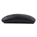 2.4GHz Wireless Ultra-thin Laser Optical Mouse with USB Mini Receiver, Plug and Play(Black)