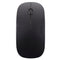 2.4GHz Wireless Ultra-thin Laser Optical Mouse with USB Mini Receiver, Plug and Play(Black)