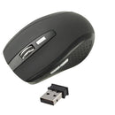 2.4 GHz 800~1600 DPI Wireless 6D Optical Mouse with USB Mini Receiver, Plug and Play, Working Distance up to 10 Meters(Black)