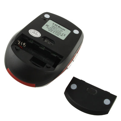 2.4 GHz 800~1600 DPI Wireless 6D Optical Mouse with USB Mini Receiver, Plug and Play, Working Distance up to 10 Meters (Red)
