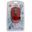 2.4 GHz 800~1600 DPI Wireless 6D Optical Mouse with USB Mini Receiver, Plug and Play, Working Distance up to 10 Meters (Red)