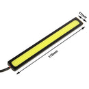 2 x 6W DIY White LED Daytime Running Light / DRL Lamp, Length: 17cm(Black)