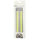 2 x 6W DIY White LED Daytime Running Light / DRL Lamp, Length: 17cm(Silver)