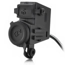 Waterproof USB Charging Dock Station Set for Cellphone / GPS / Motorcycle / Other Devices(Black)