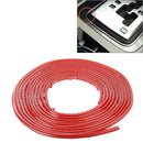 Interior Trim and Exterior Trim Universal VHB Adhesive Car Decorative Sticker Long Strip(Red)