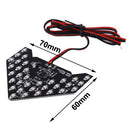 Universal Amber Sequential Yellow 33 LED 3528 SMD Arrows Light for Car Side Mirror Turn Signal (Pairs)