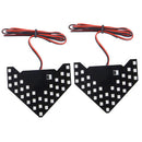 Universal Amber Sequential Yellow 33 LED 3528 SMD Arrows Light for Car Side Mirror Turn Signal (Pairs)