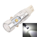 T10 25W 1250LM 6500K White Light 5 XT-E LED Car clearance light , Constant Current , DC12-24V ( Silver + Yellow )
