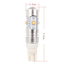 T10 25W 1250LM 6500K White Light 5 XT-E LED Car clearance light , Constant Current , DC12-24V ( Silver + Yellow )