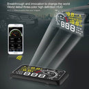 X3 Bluetooth 5.5 inch Car OBDII / EUOBD HUD Vehicle-mounted Head Up Display Security System, Support Speed & Fuel Consumption, Overspeed Alarm, Water Temperature, etc(Black)