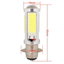 P15D 1250LM 20W + 5W 5 x COB LED White Light Motorcycle Brake Light Lamp Bulb, DC 12-24V