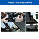 Retractable Car Sun Shade for Automobile Side Window, Size: 60cm x 40cm, Random Color Delivery