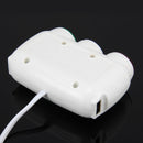 ELENO Y-071 120W / 5V / 3.1A 1 to 3 Car Cigarette Socket with 2 USB Ports for Charging, Cable Length: 80cm(White)