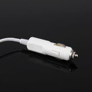 ELENO Y-071 120W / 5V / 3.1A 1 to 3 Car Cigarette Socket with 2 USB Ports for Charging, Cable Length: 80cm(White)