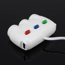 ELENO Y-071 120W / 5V / 3.1A 1 to 3 Car Cigarette Socket with 2 USB Ports for Charging, Cable Length: 80cm(White)