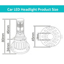 2 PCS 9005-5HL-40W 4000lm / 6000K Car LED Headlight, White Light, DC 9-36V