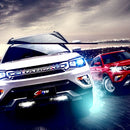 2 PCS 8 White LED Bulbs Wind Powered Decorative Car Lights