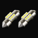 2 PCS 27mm 6 LED 5050 SMD Car Reading Light Bulb(White Light)